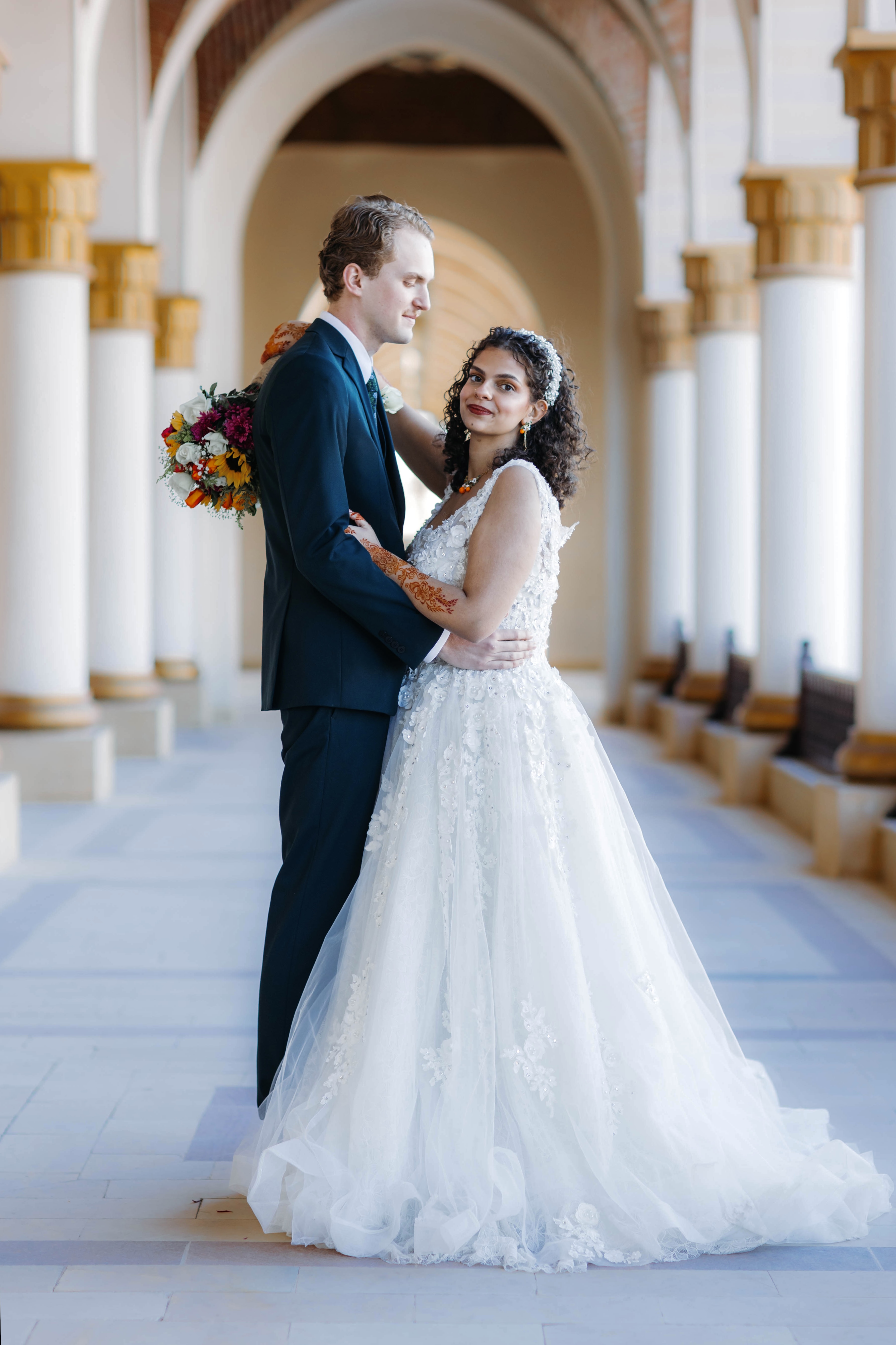 Jordan and Laila at their wedding